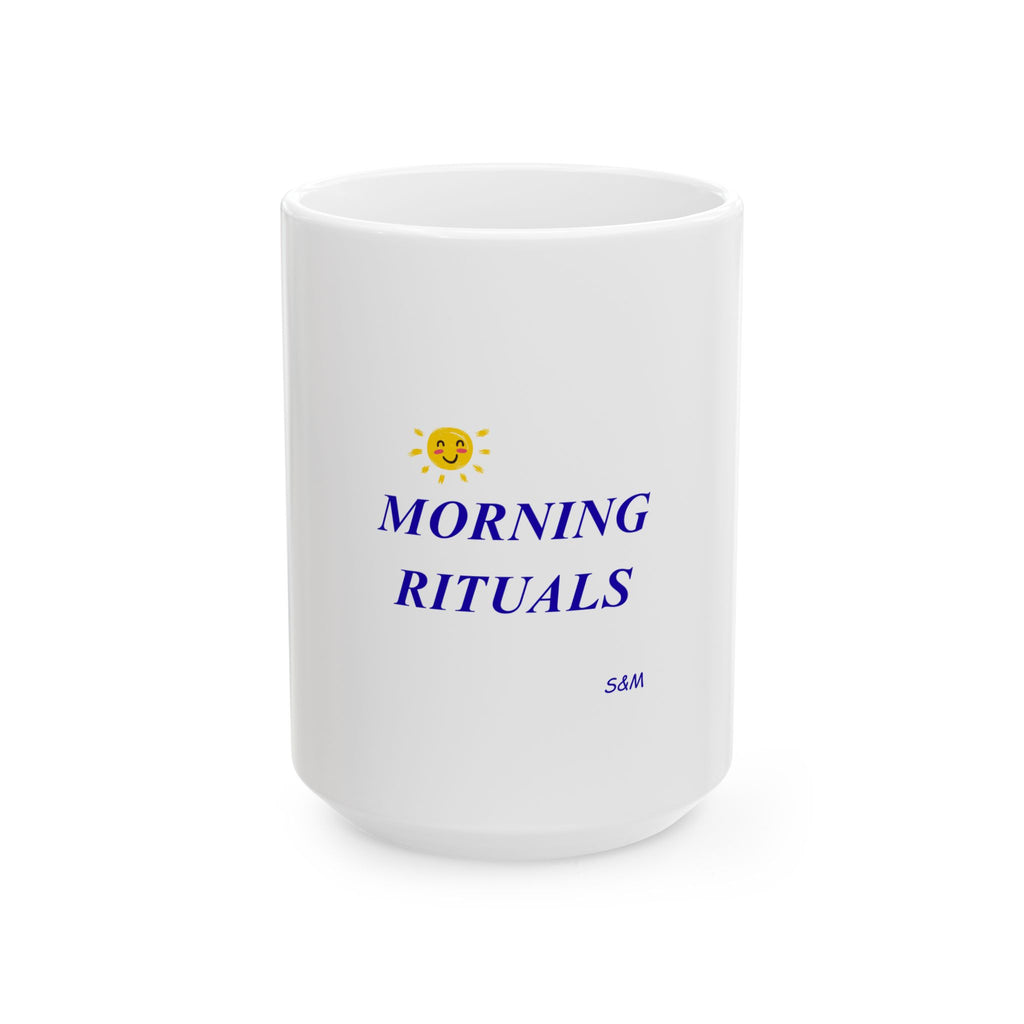 MORNING RITUALS — Personalized Ceramic Mug —Coffee Cup & Custom Photo (11oz & 15oz)