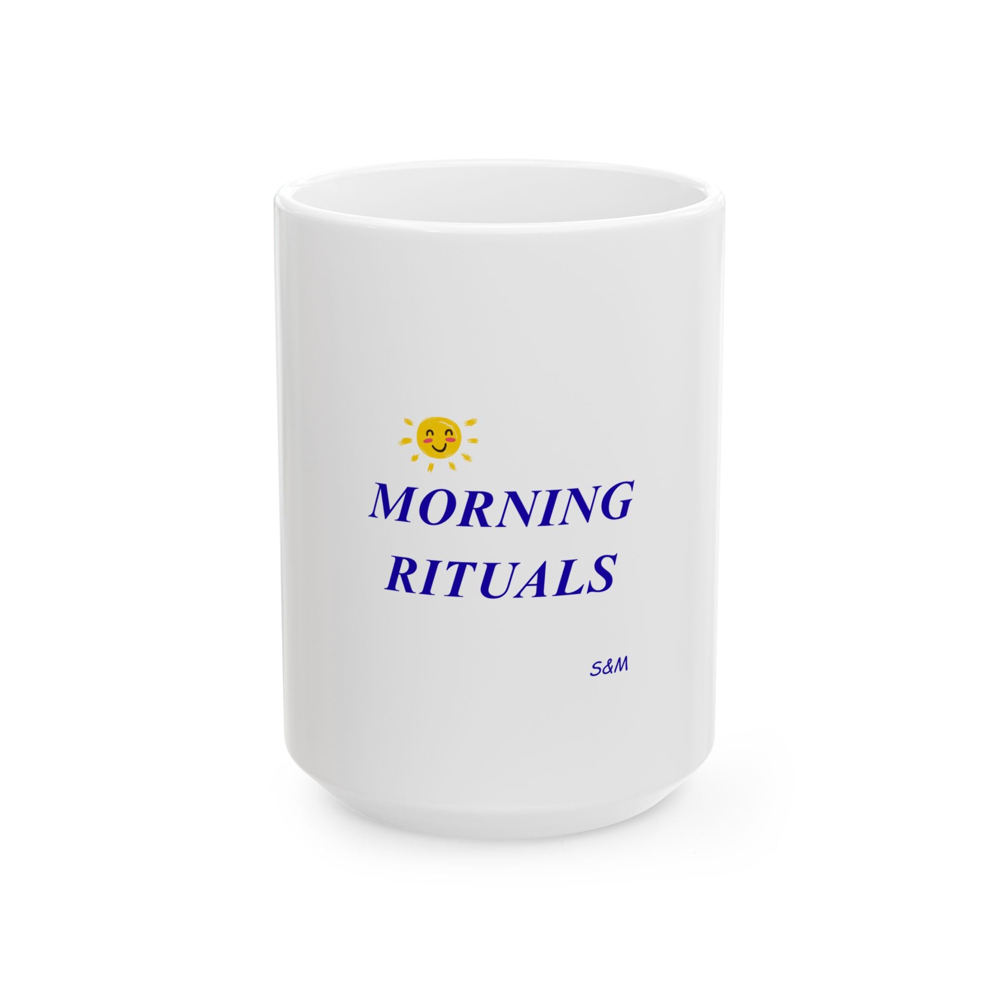 MORNING RITUALS — Personalized Ceramic Mug —Coffee Cup & Custom Photo (11oz & 15oz)
