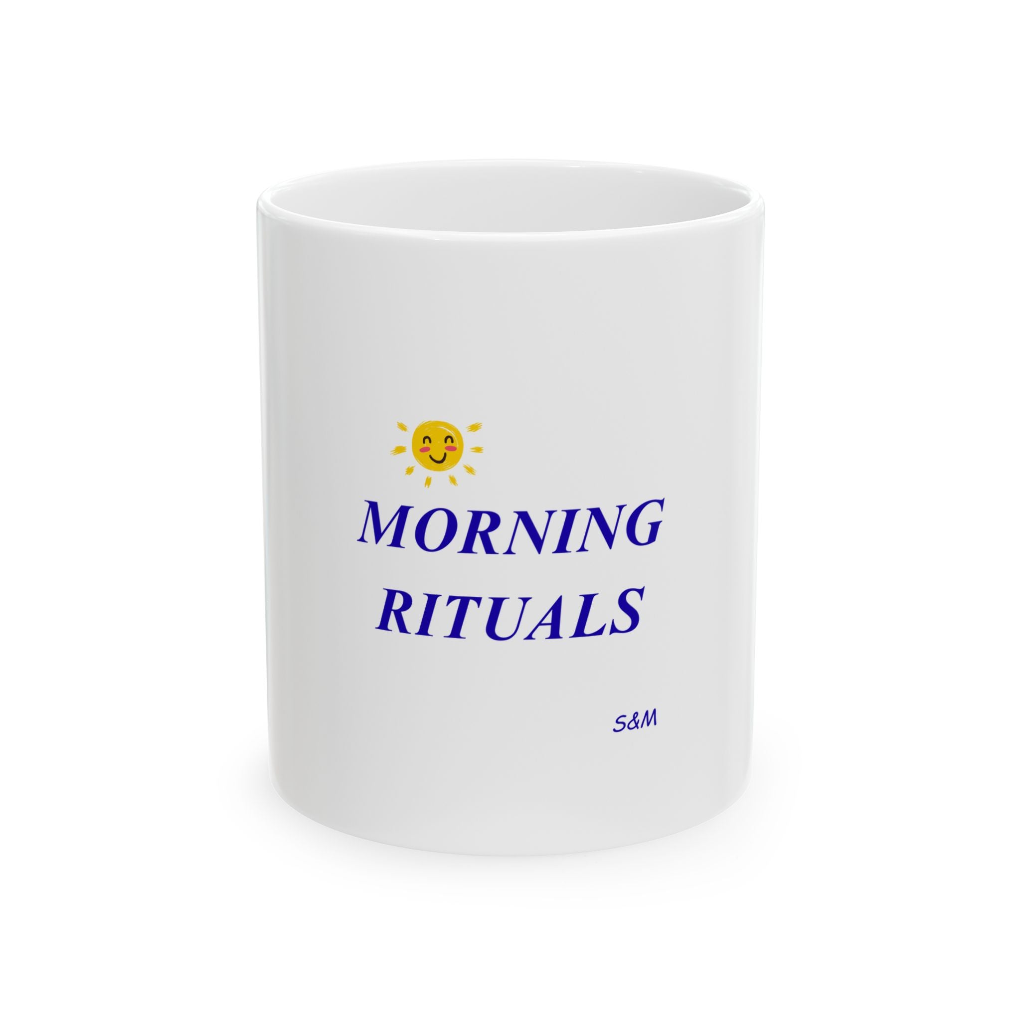 MORNING RITUALS — Personalized Ceramic Mug —Coffee Cup & Custom Photo (11oz & 15oz)