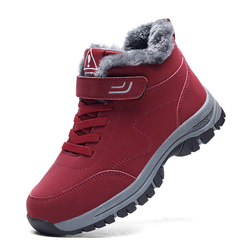 Rubber sole anti slip warm cotton shoes snow boots