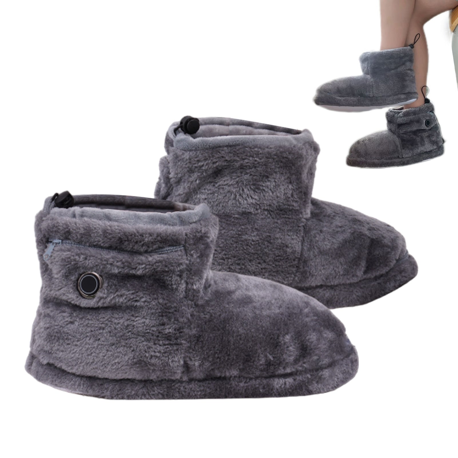 USB electric heating shoes warm home slippers hot boots